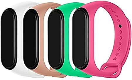 Asotai Band Strap Compatible Mi Band 3 /Mi Band 4 Fitness Band (Pack of 4) (only strap) Smart Band Strap-image-45