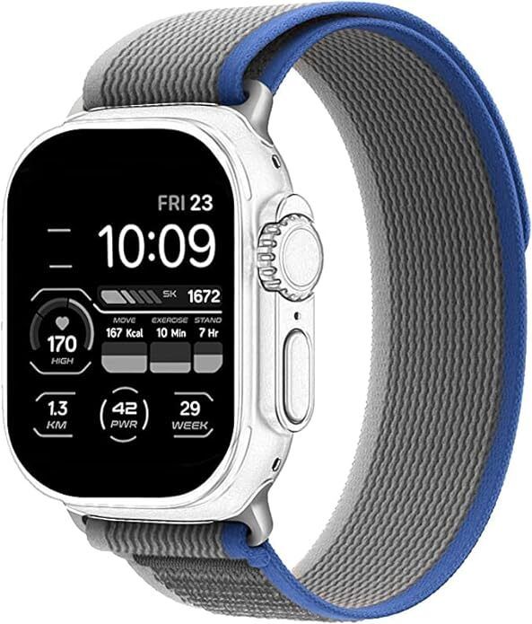 DARKFIT Trail Loop Band/Strap Compatible with Watch 49mm 46mm 45mm 44mm 42mm, Adjustable Velcro Premium Strap for iWatch Ultra & Ultra 2 Series SE 10 9 8 7 6 5 4 3 2 1 (Only 1 Pc Trail Loop Strap, Watch Not Included) Smart Watch Strap-image-27