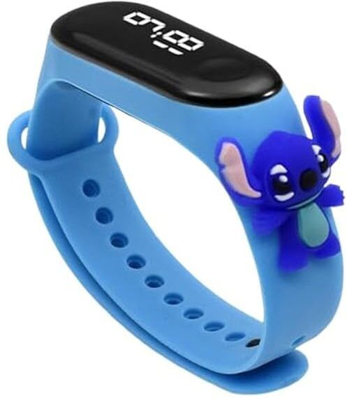 FunBlast 11 cm Cartoon Digital LED Watch for Kids with Silicone Strap, Wrist Watch Smart Band Strap-image-35