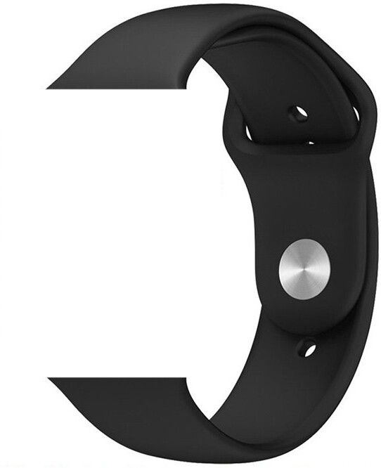TECHWIND Soft Silicon APLE Watch Strap for Series 6/5/4/3/2/1 Fits in 42/44 MM (BLACK) Smart Watch Strap-image-13