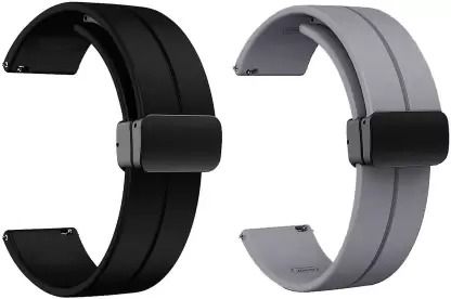 Firetook 22MM Silicone Strap with Folding Magnetic Lock Smart Watch Strap-image-18