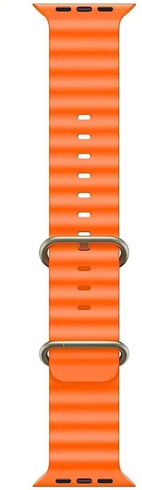 Flipkart SmartBuy 42/44/45/49 MM Ocean Smartwatch Strap For T800 ULTRA, WATCH 8 ULTRA Smart Watch Strap (Orange) Smart Watch Strap-image-12