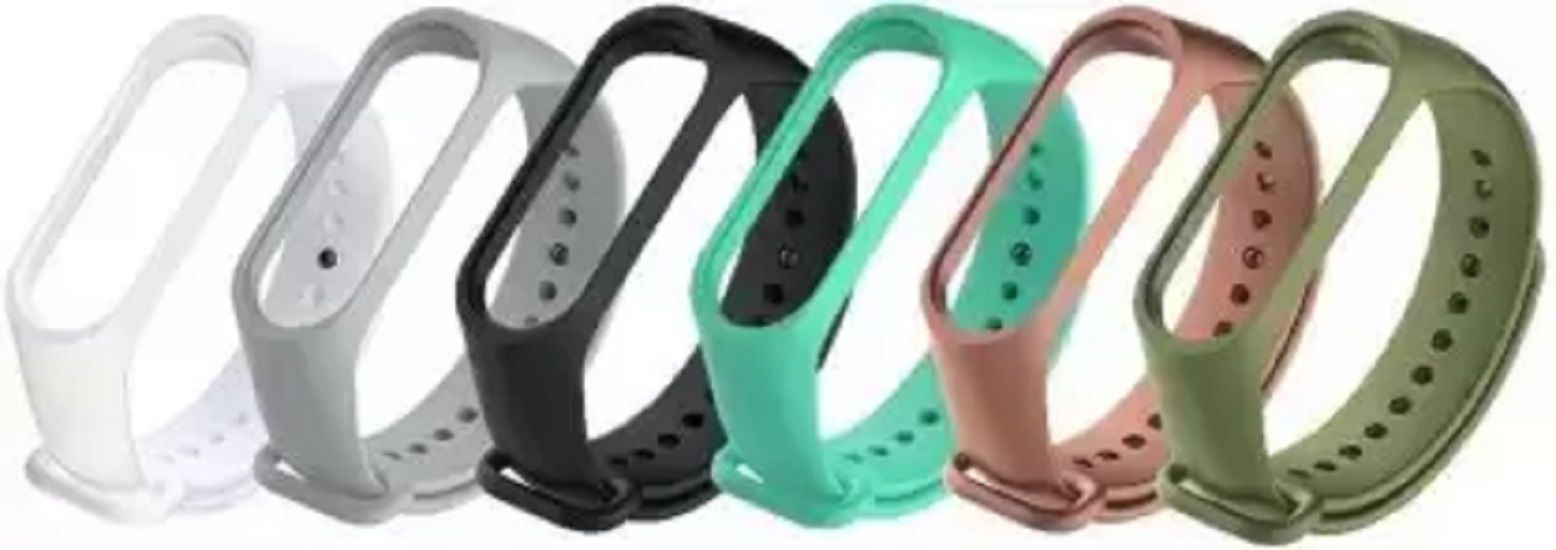 AUDICE COMBO OF 6PCS SOFT SILICON BAND STRAP FOR XIAOMI MI BAND 3 AND XIAOMI MI BAND 4 Smart Band Strap-picture-35