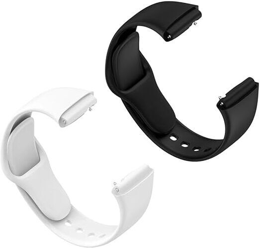 RUPELIK Soft Silicone Classic Strap for Red_ m Watch 3 Active/Watch 3 Lite(Pack Of 2) Smart Watch Strap-image-26