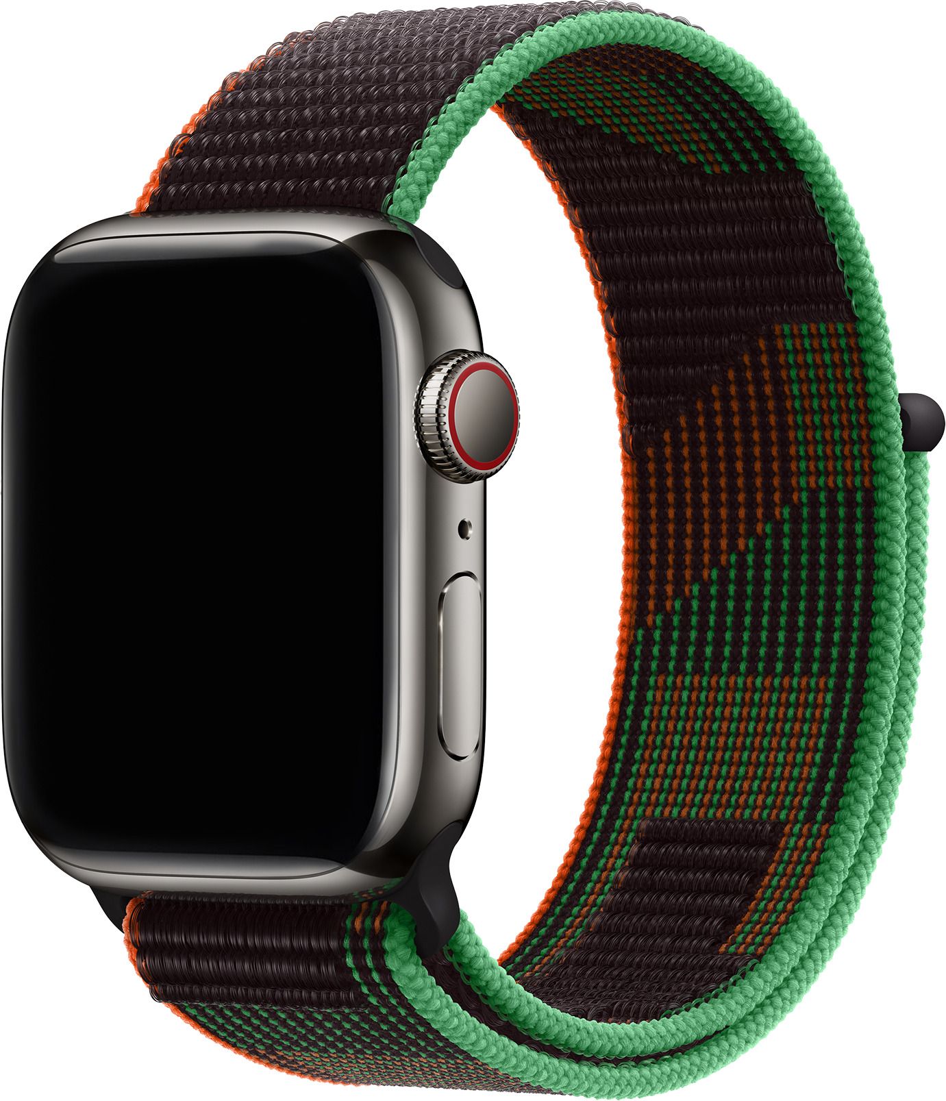 DailyObjects Black Unity Nylon Loop Compatible With Apple WatchBand (38/40/41mm) Smart Watch Strap-image-19