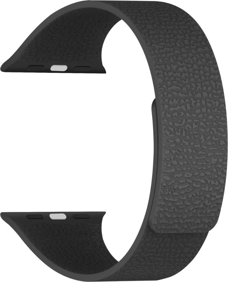 NECESORIES Magnetic Silicone Snap on Watch Strap Compatible with Apple Watch Series 10 46mm |9/8/7 45mm |SE, SE2, 6/5/4 44mm |Ultra 1/2 49mm |Textured Strap for Men & Women (Watch Not Included) Smart Watch Strap-image-0