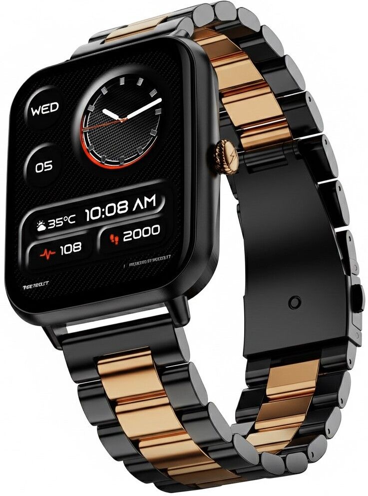Fire-Boltt Ninja Blaze 1.83" HD Display Stainless Steel Built Bluetooth Calling Metal Body Smartwatch-image-6