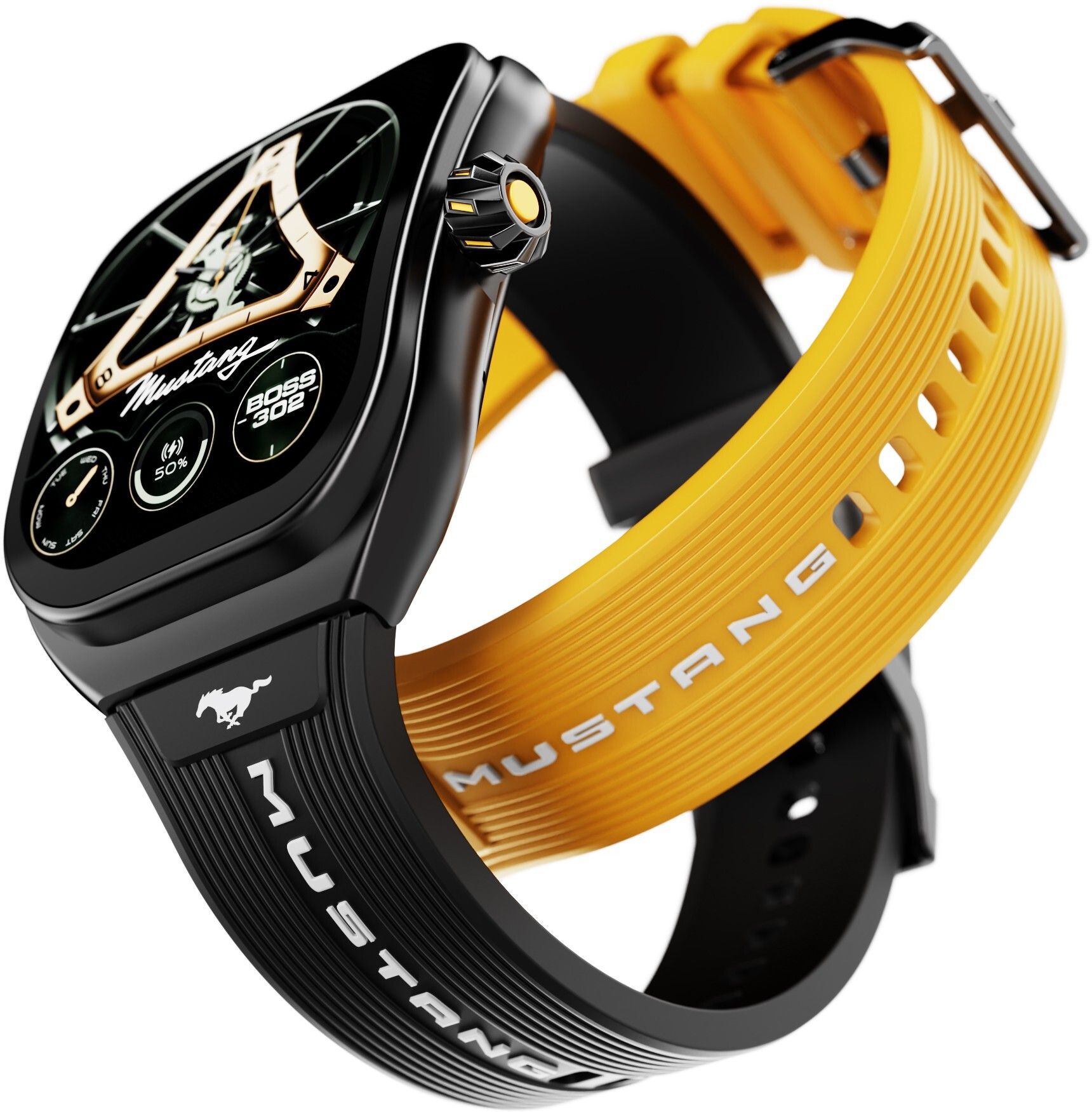 GOBOULT Mustang Muscle 2.01 inch HD 3D Screen, Extra Strap, Premium Crown, 600Nits, IP68 Smartwatch-picture-33