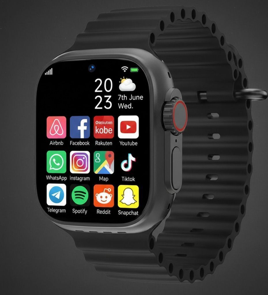 TECHIO T800 Ultra Kids Smartwatch, Bluetooth Calling, 1.99" Display, Games (Black) Smartwatch-image-9
