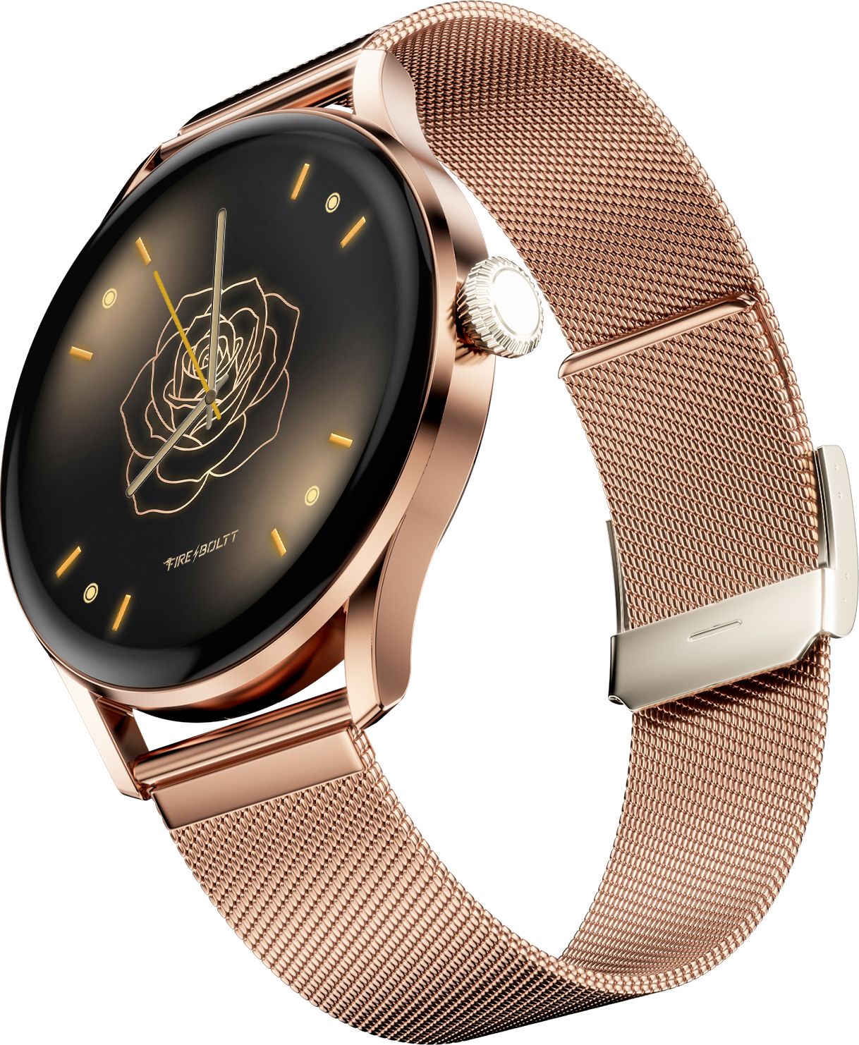 Fire-Boltt Glitz 1.19 AMOLED Display, Rotating Crown, 1000 Nits, BT Call, Metal Body Women Smartwatch-picture-14
