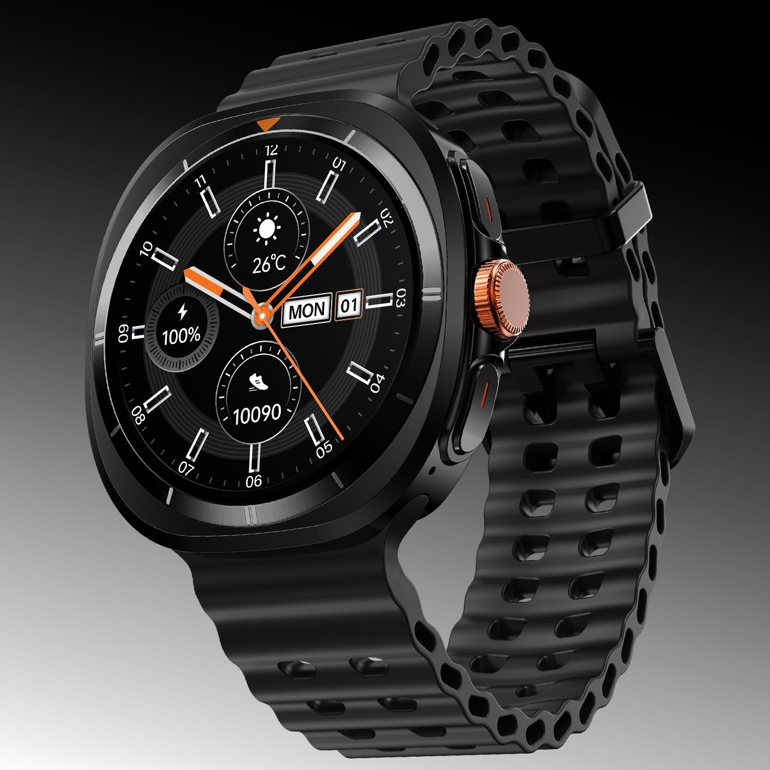 Fire-Boltt Axiom 1.43" AMOLED Display Smartwatch BT Calling, Wireless Charging & Metal Case Smartwatch-image-33