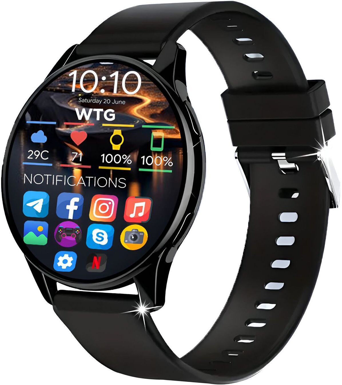 WTG Active2Max 1.43" AMOLED Always On Display Premium Design & Bluetooth Calling Smartwatch-image-18