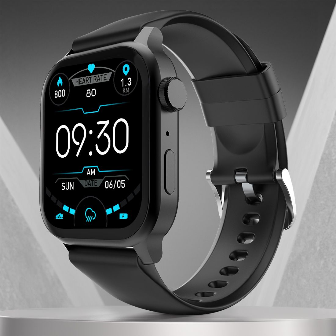 Fire-Boltt Rise Bluetooth Calling 47mm (1.85), Metal Bod & Rotating Crown, 123 Sports Smartwatch-picture-24