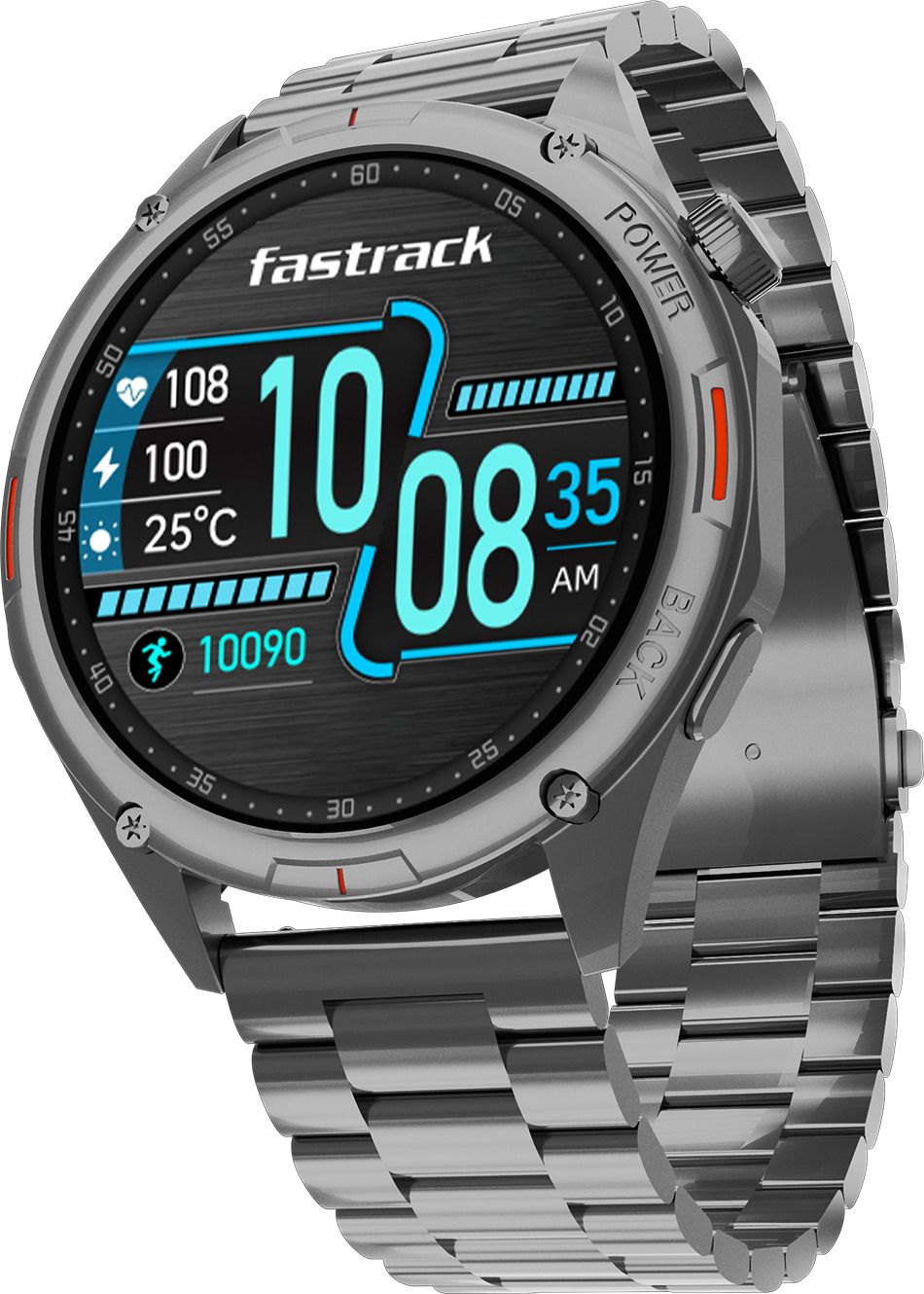 Fastrack Marvellous FX1-1.43''|Super AMOLED|3D Dynamic UI|SS Strap |Premium Fashion Men's Smartwatch-picture-36