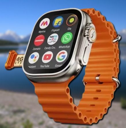 BOOMLY Ultra Watch T10 Orange New With Newly Added Features & No Sim Option Smartwatch-picture-17