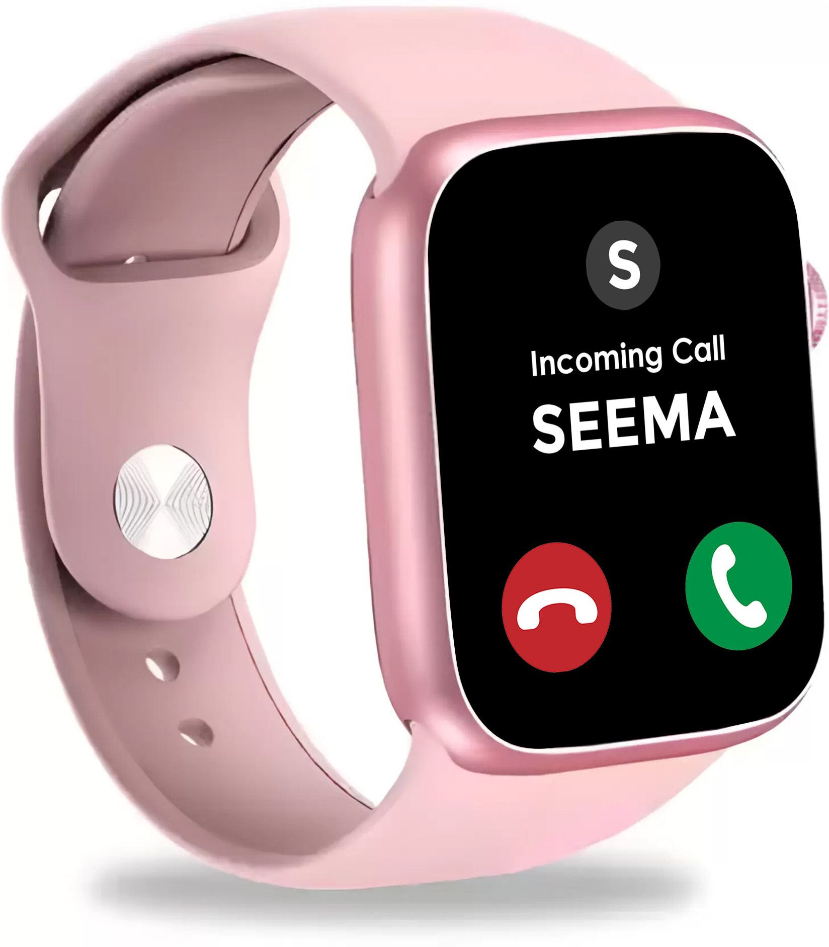GameSir I8 Pink-A1 Full Screen Touch Watch Specially Made for Girl & Women Smartwatch-image-3