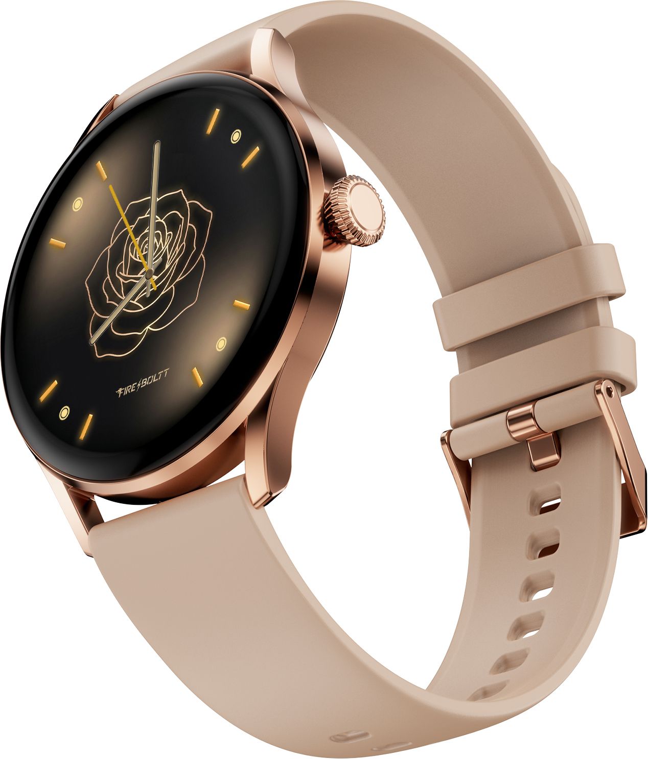 Fire-Boltt Glitz 1.19 AMOLED Display, Rotating Crown, 1000 Nits, BT Call, Metal Body Women Smartwatch-image-24