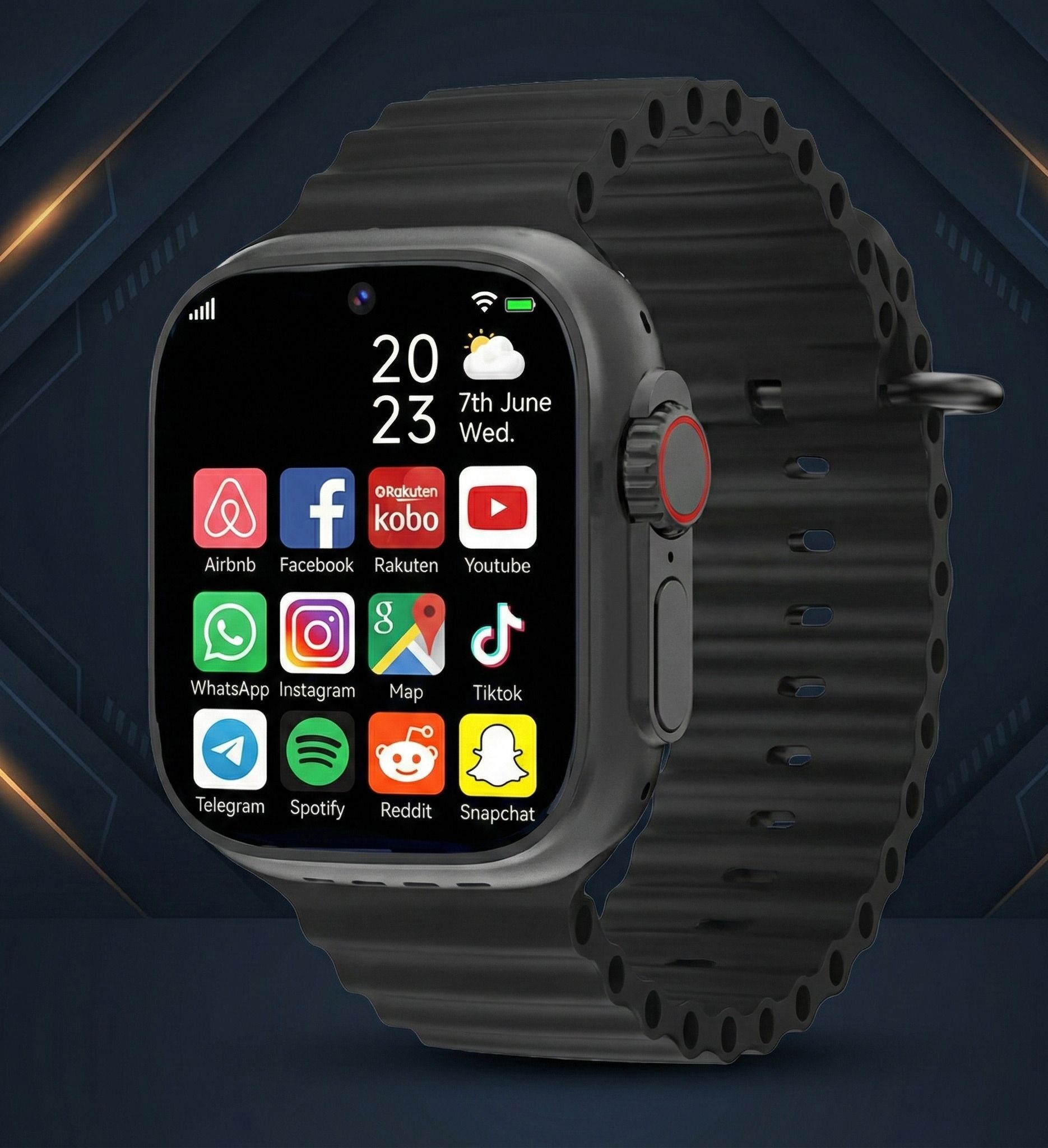 TECHIO T800 Ultra Kids Smartwatch, Bluetooth Calling, 1.99" Display, Games (Black) Smartwatch-image-27