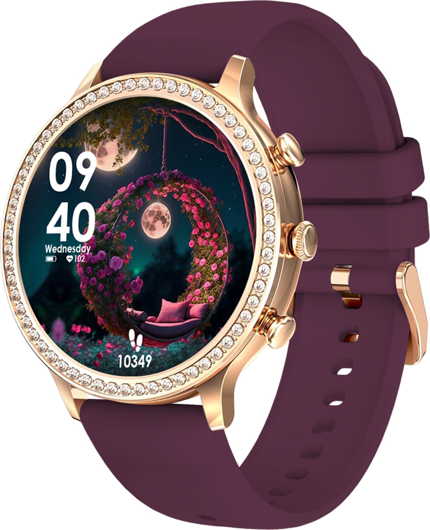 WTG PF9 Series 1.39" AMOLED Display Music & Fitness BT Calling Luxury Design girls Smartwatch-image-8