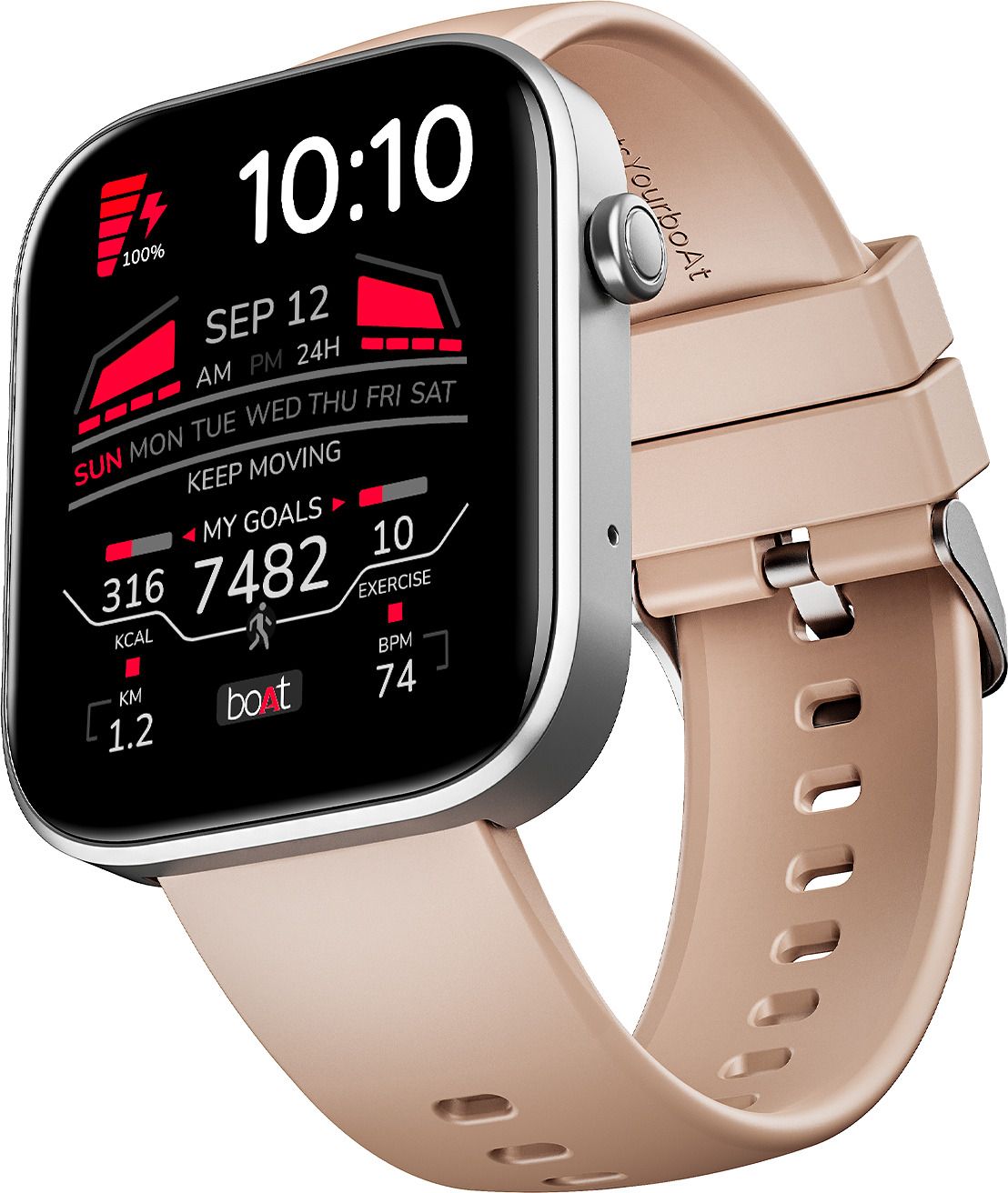 boAt Storm call 3 w/TBT Navigation,Watch Face Studio,1.83''(4.6 cm)HD Display,QR Tray Smartwatch-picture-16