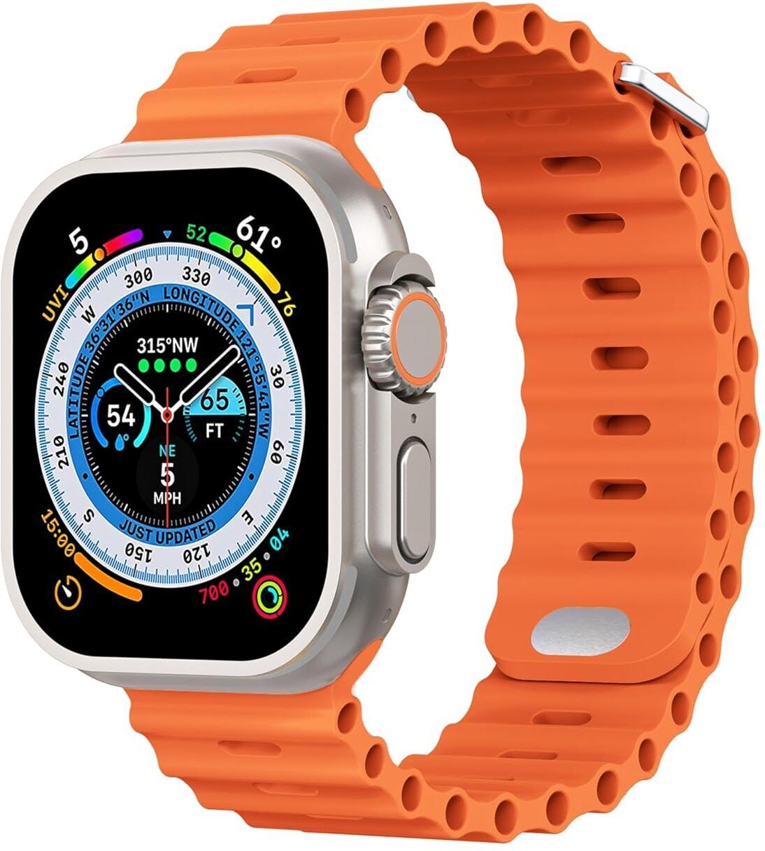 CHG T800 Ultra Biggest Display Smart Watch with Bt Calling Wireless Charge 42 mm Silicone Watch Strap-image-15