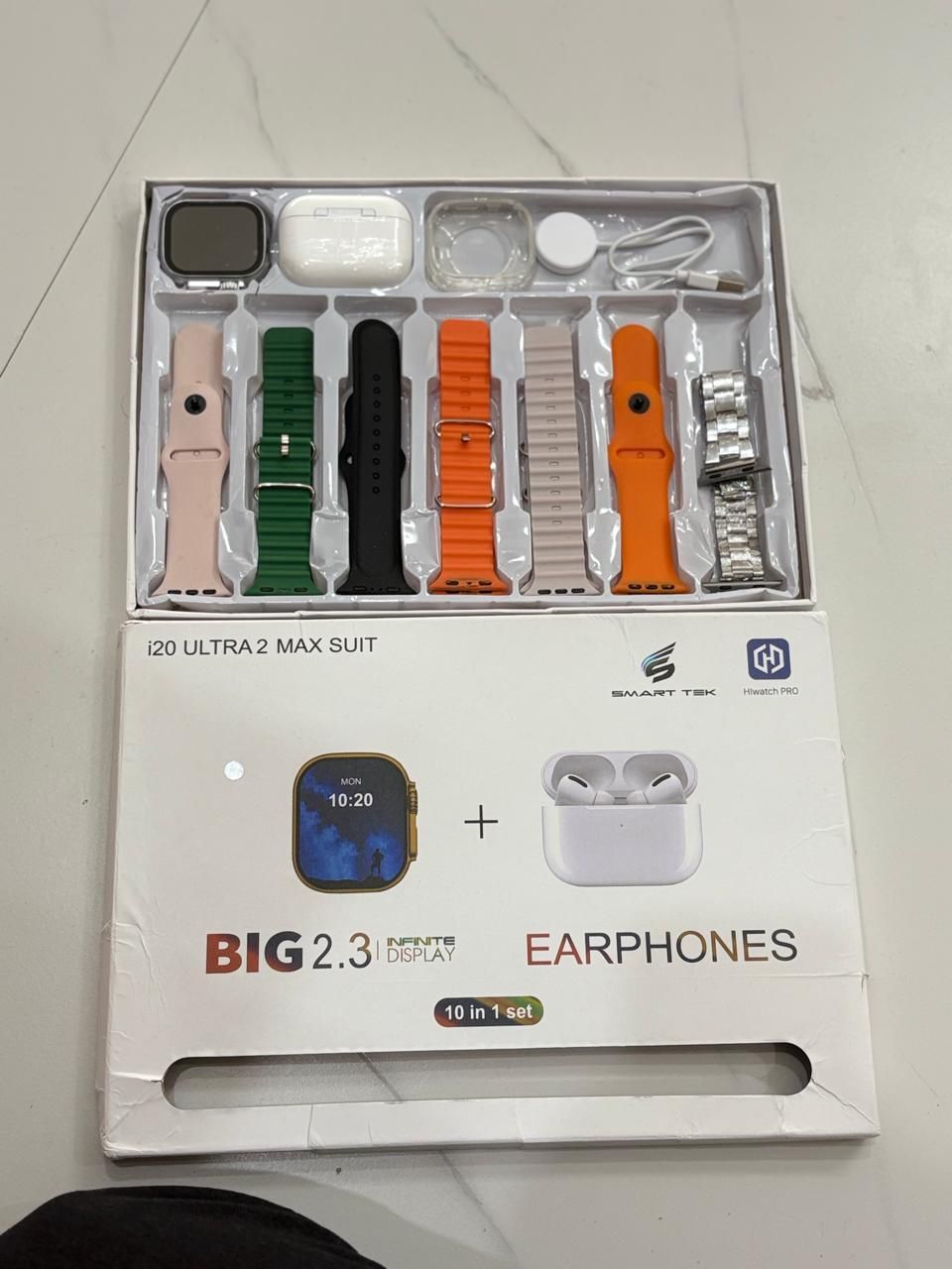 zdea I20 AMAZING BOOM COMBO Touch Watch Golden & 7 Strap Extra and 1 TWS Smartwatch-picture-12