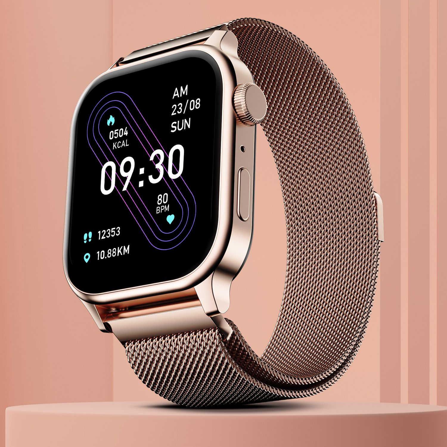 Fire-Boltt Rise Luxe Bluetooth Calling 47mm (1.85), Metal Body & Rotating Crown, 123 Sports Smartwatch-image-23
