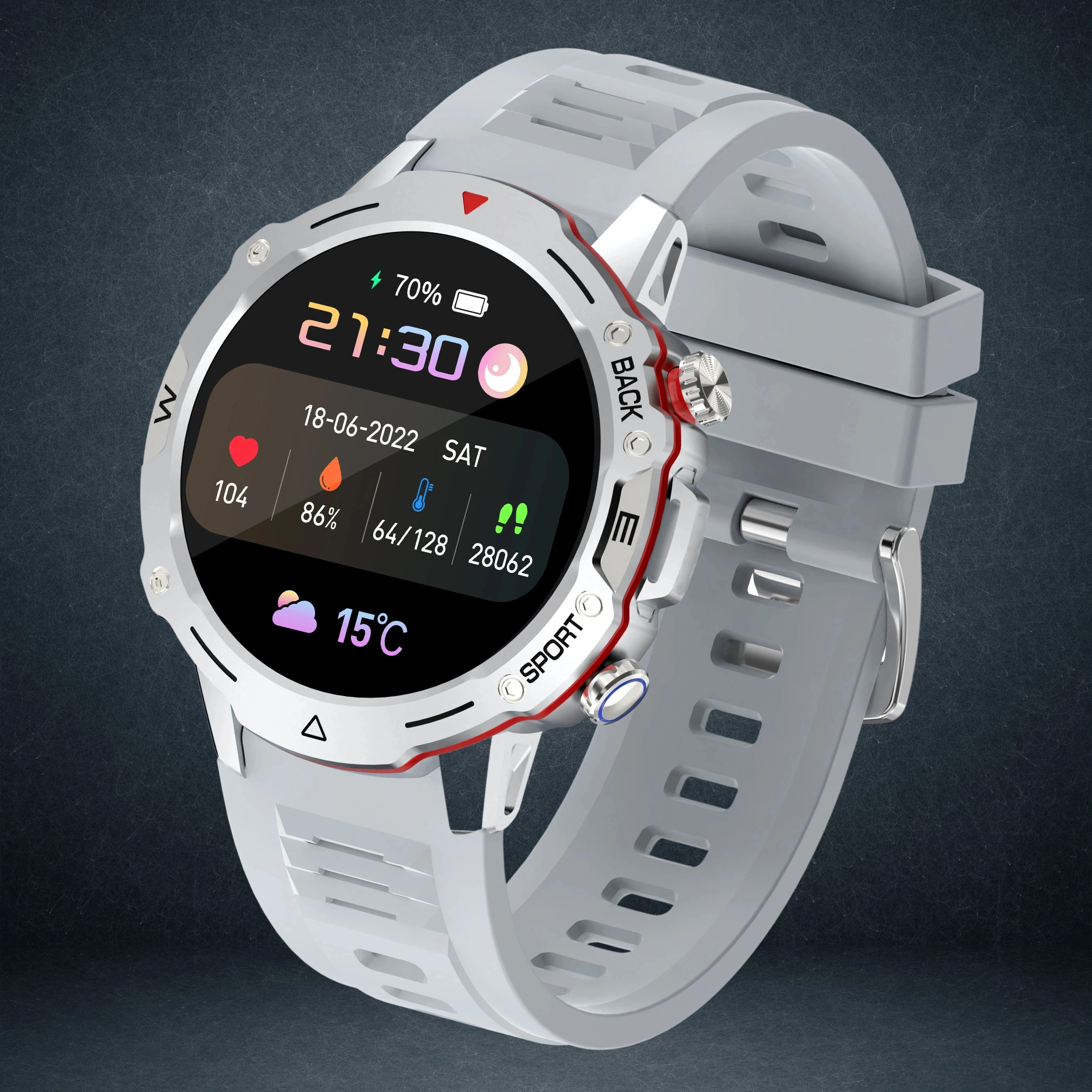 Nervfit Blaze Sports 1.4" LED, BT Call, 3 ATM Waterproof, Fitness Tracking, 7Day Battery Smartwatch-image-18