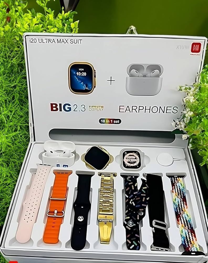 Vishaq i20 smart watch & S8 4G network Android System T800 Ultra & Gamming Earbuds Smartwatch-image-4