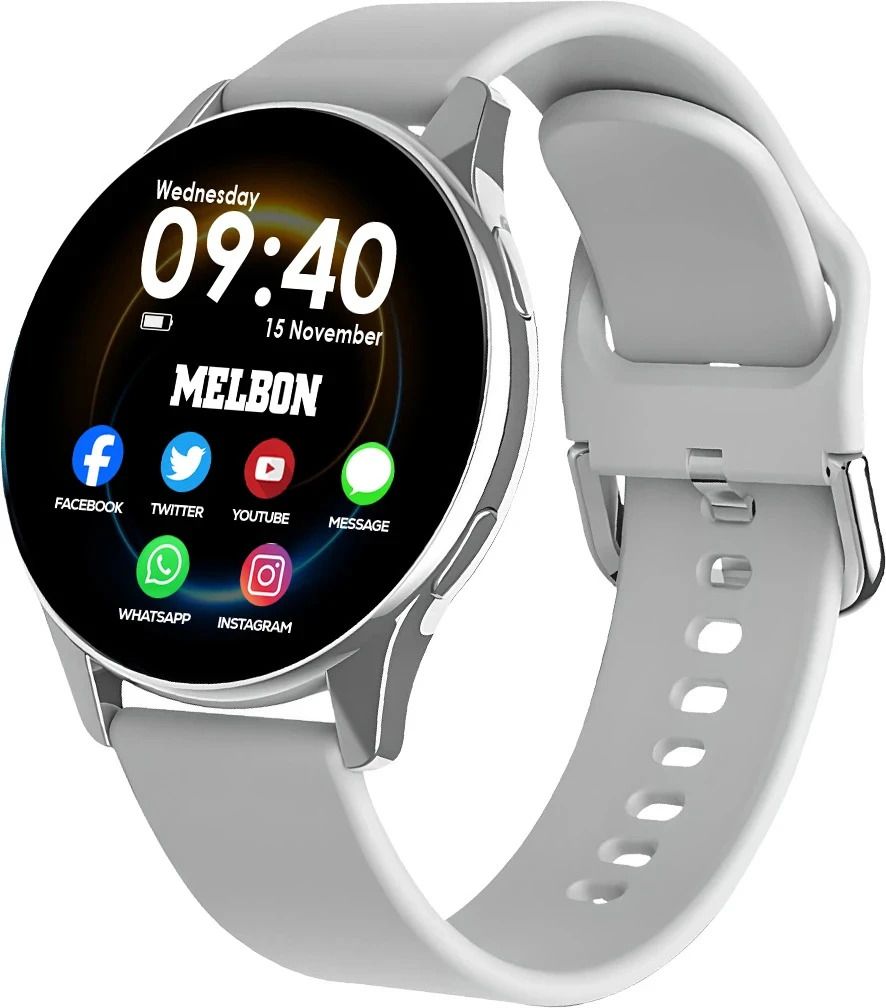 Melbon Active 2 Grey Smart Watch – Fitness Tracker, Heart Rate Monitor, Smartwatch-image-1