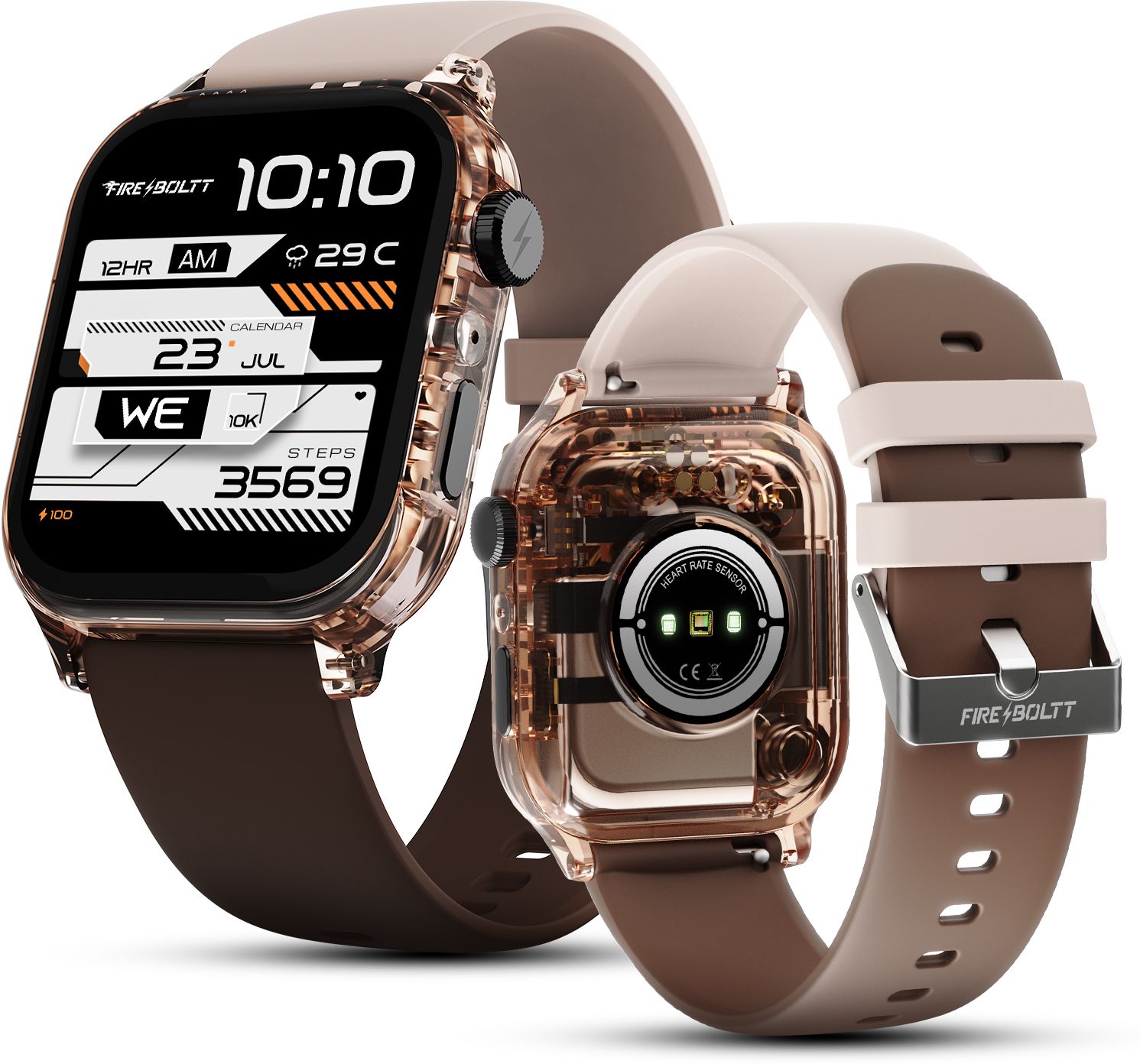 Fire-Boltt Rise Phantom 1.85 Display Transparent Clear Body Design Rotating Button BT Call Smartwatch-picture-20