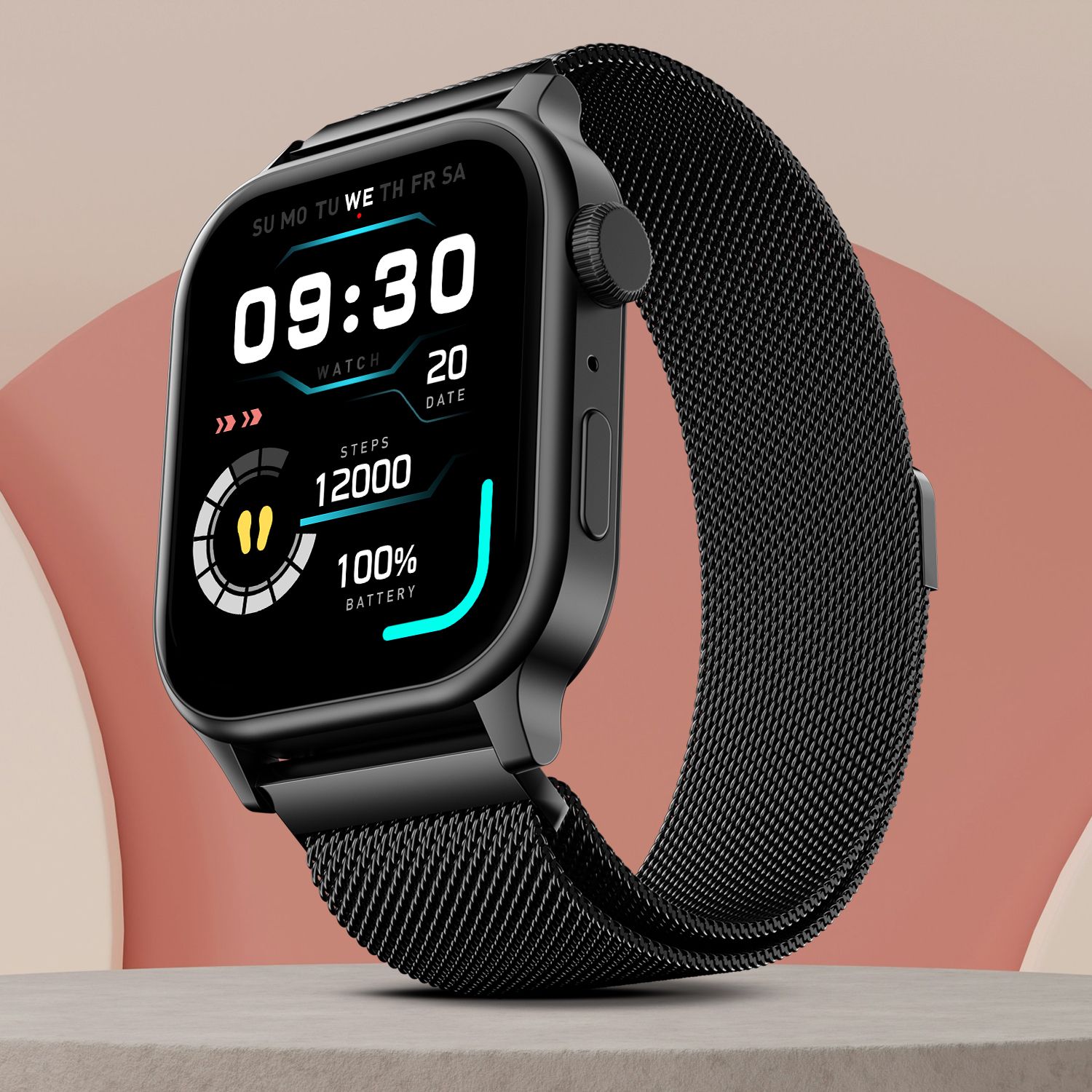 Fire-Boltt Rise Luxe Bluetooth Calling 47mm (1.85), Metal Body & Rotating Crown, 123 Sports Smartwatch-picture-36