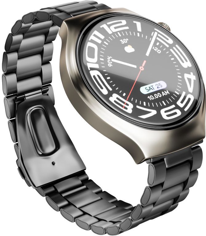 Ubon BOSS Pro Smartwatch 1.43 Display, BT Calling, Metal Strap, 20-Day Battery Life Smartwatch-image-40