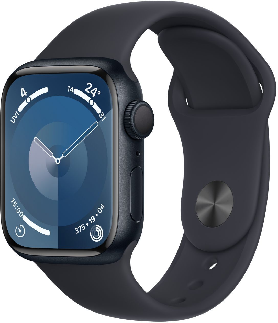 Apple Watch Series 9 GPS 41mm Midnight Aluminium Case with Midnight Sport Band - S/M-image-41