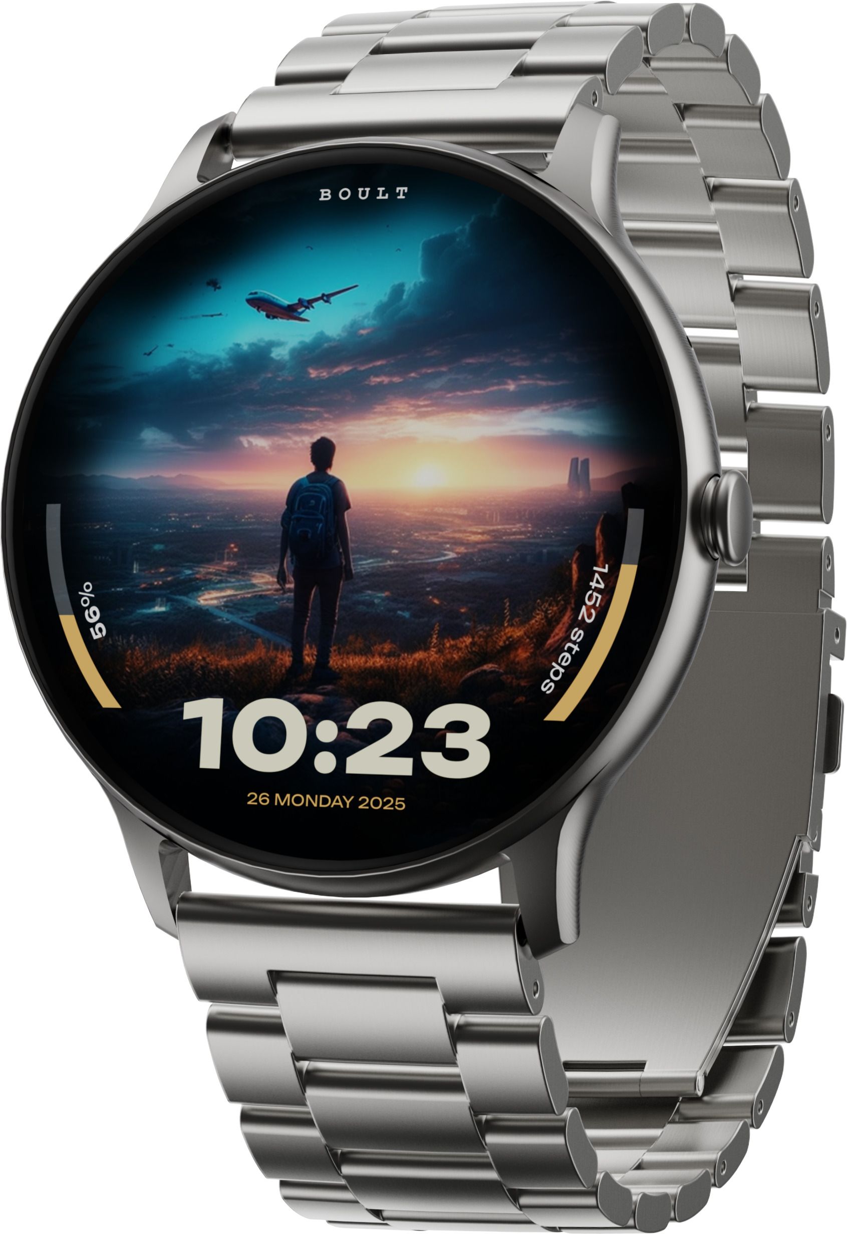 Boult Dire 1.38'' 2.5D Curved HD Display, 500Nits, 250+ Watch Faces, Health Track,IP67 Smartwatch-image-49