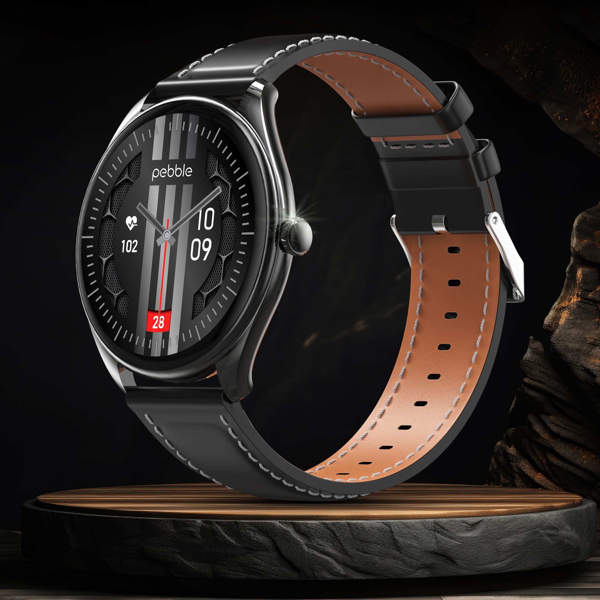 Pebble Royale Legend Slimmest Design,1.43''Amoled Display, BT Calling, Premium Built Smartwatch-image-47