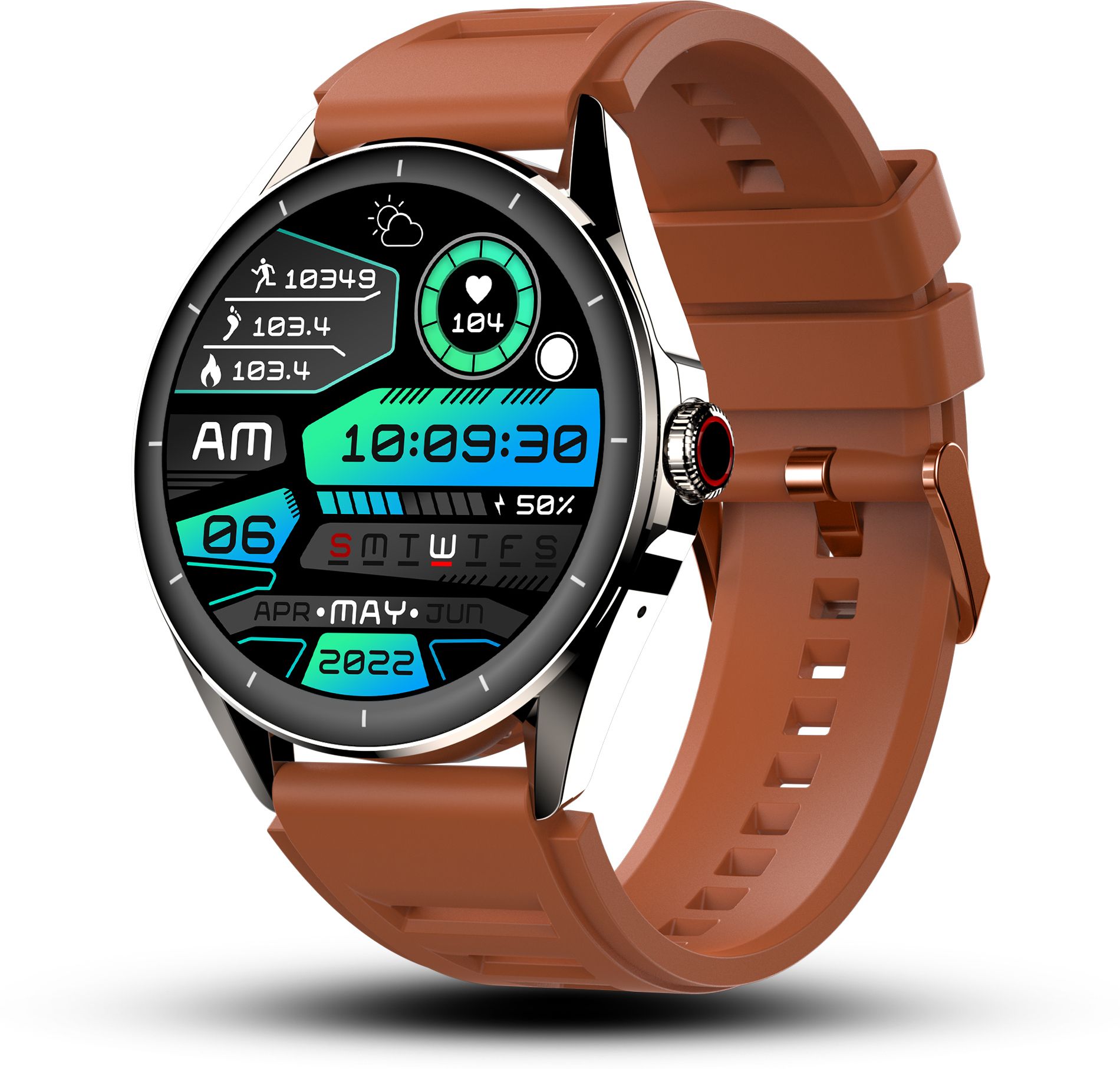 Pebble Cosmos Valor 1.43"Amoled Display, BT Calling, Multi Sports Modes, Rotating Crown Smartwatch-image-21