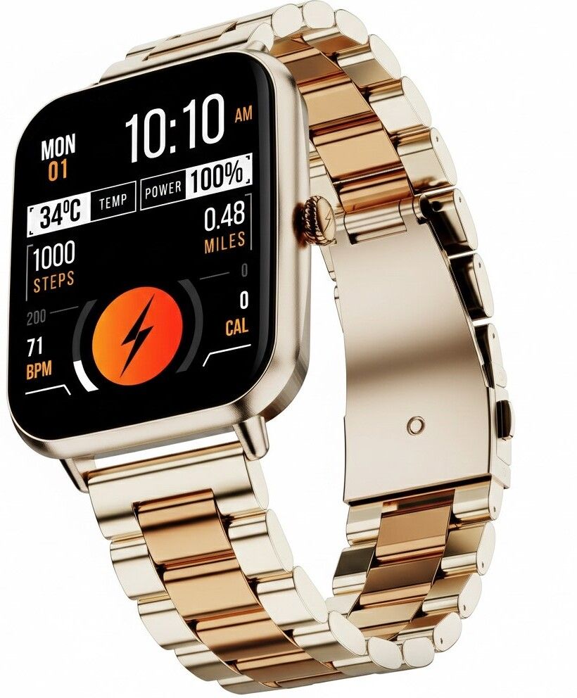 Fire-Boltt Ninja Blaze 1.83" HD Display Stainless Steel Built Bluetooth Calling Metal Body Smartwatch-image-36