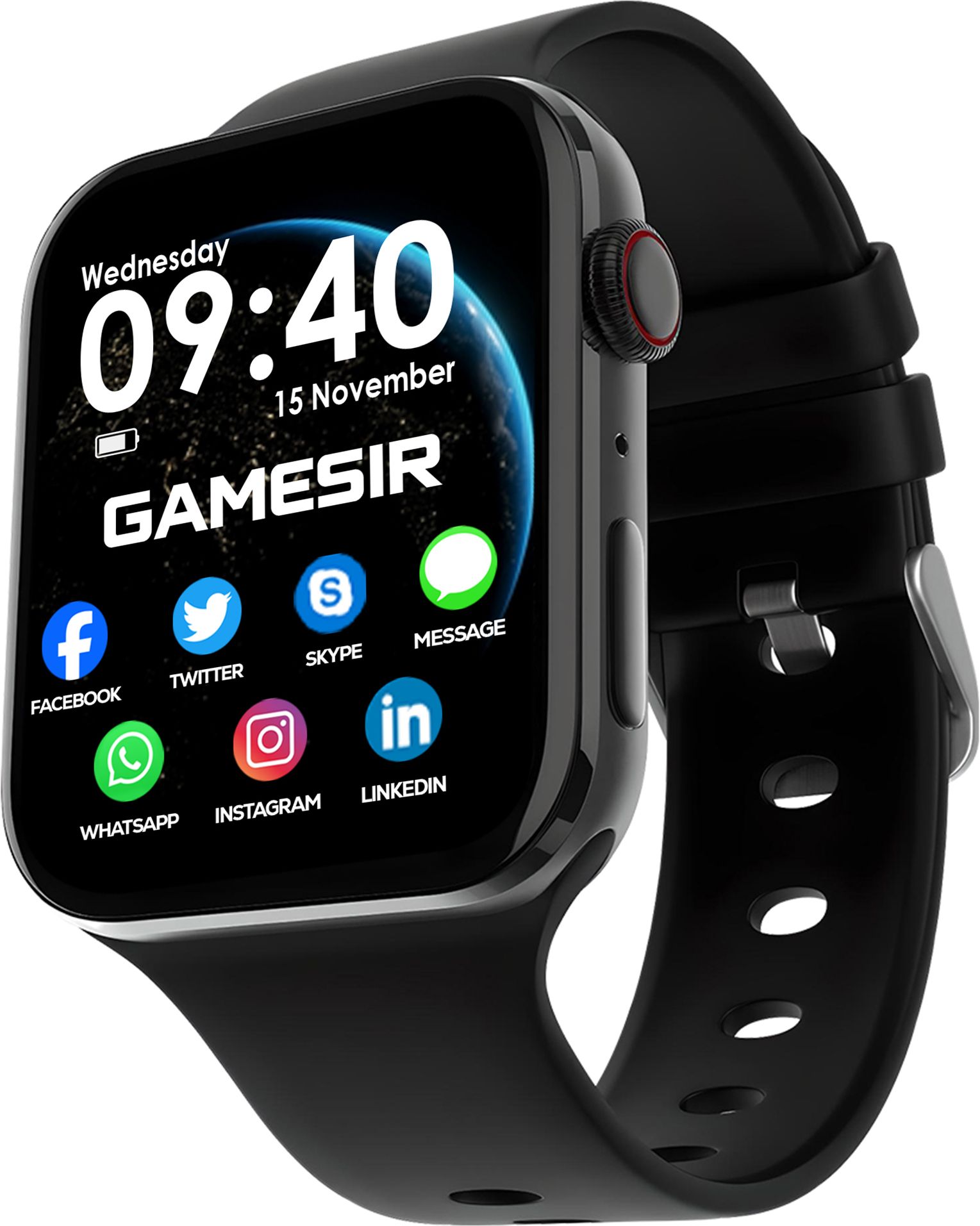 GameSir T-Storm Black-A1 Full Screen Touch Watch Specially Made for Girl & Women Smartwatch-picture-37