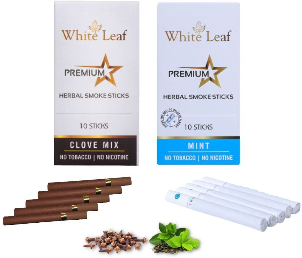 Herbal Cigarettes Tobacco & Nicotine Free Clove, Mint Flavour 20 Sticks Smoking Cessations-image-42