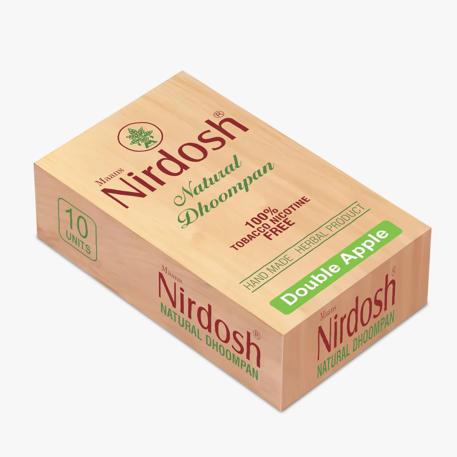 nirdosh Double Apple Flavor Herbal Paper Cigarette |Tobacco and Nicotine free| 10 Sticks Smoking Cessations-picture-17