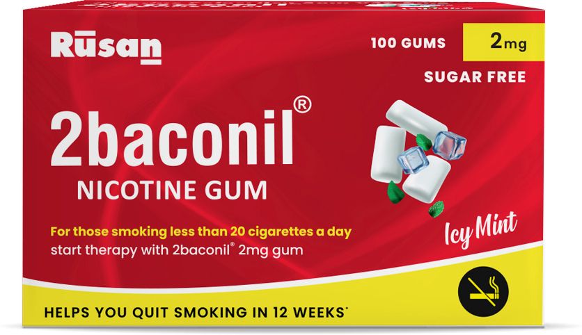 rusan 2BACONIL Nicotine 2mg Gums| Helps to Quit Smoking and Chewing Tobacco/Gutkha | Smoking Cessations-picture-18