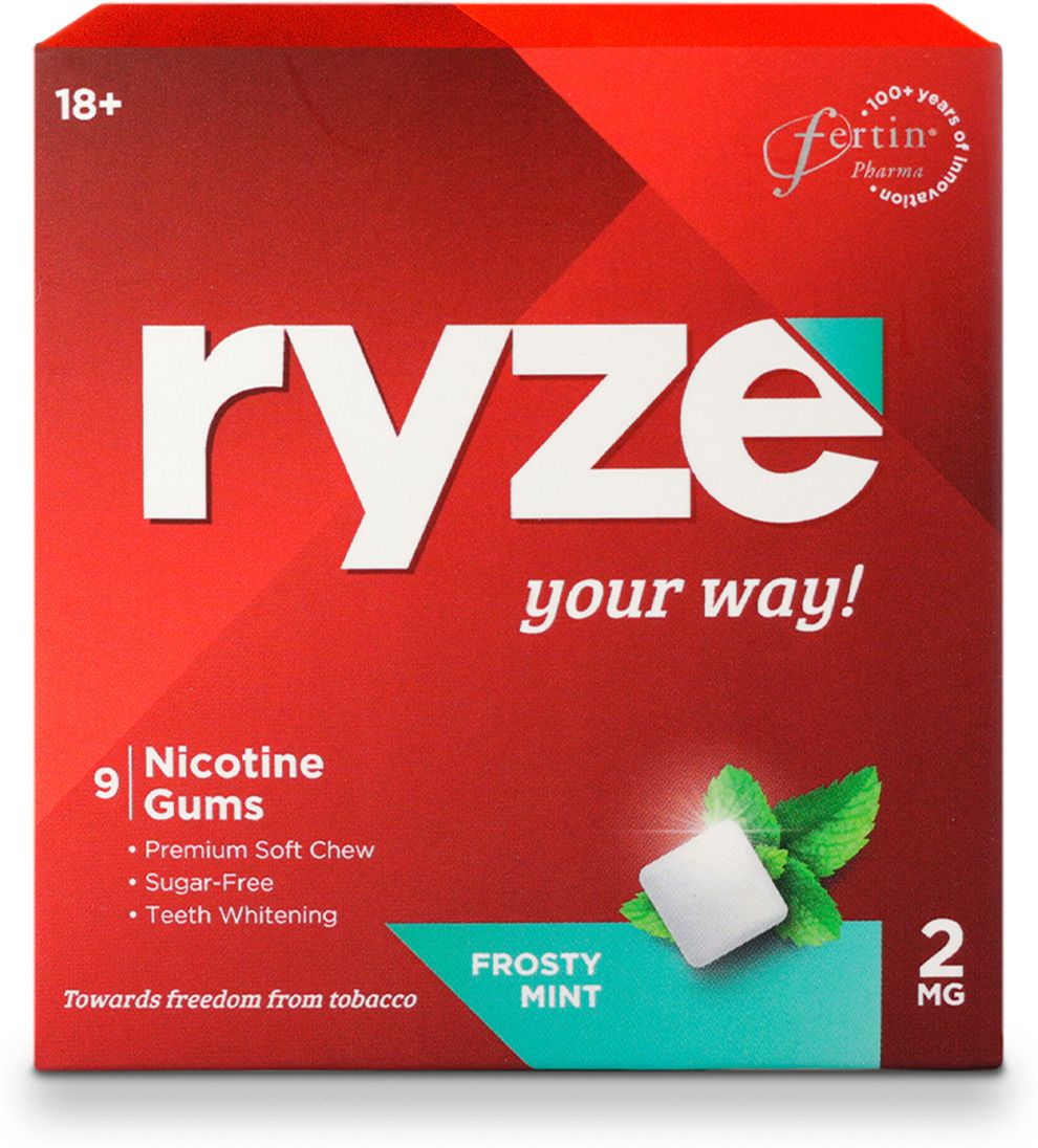 Nicotine Gum 2mg Frosty Mint (45 Gums) Smoking Cessations