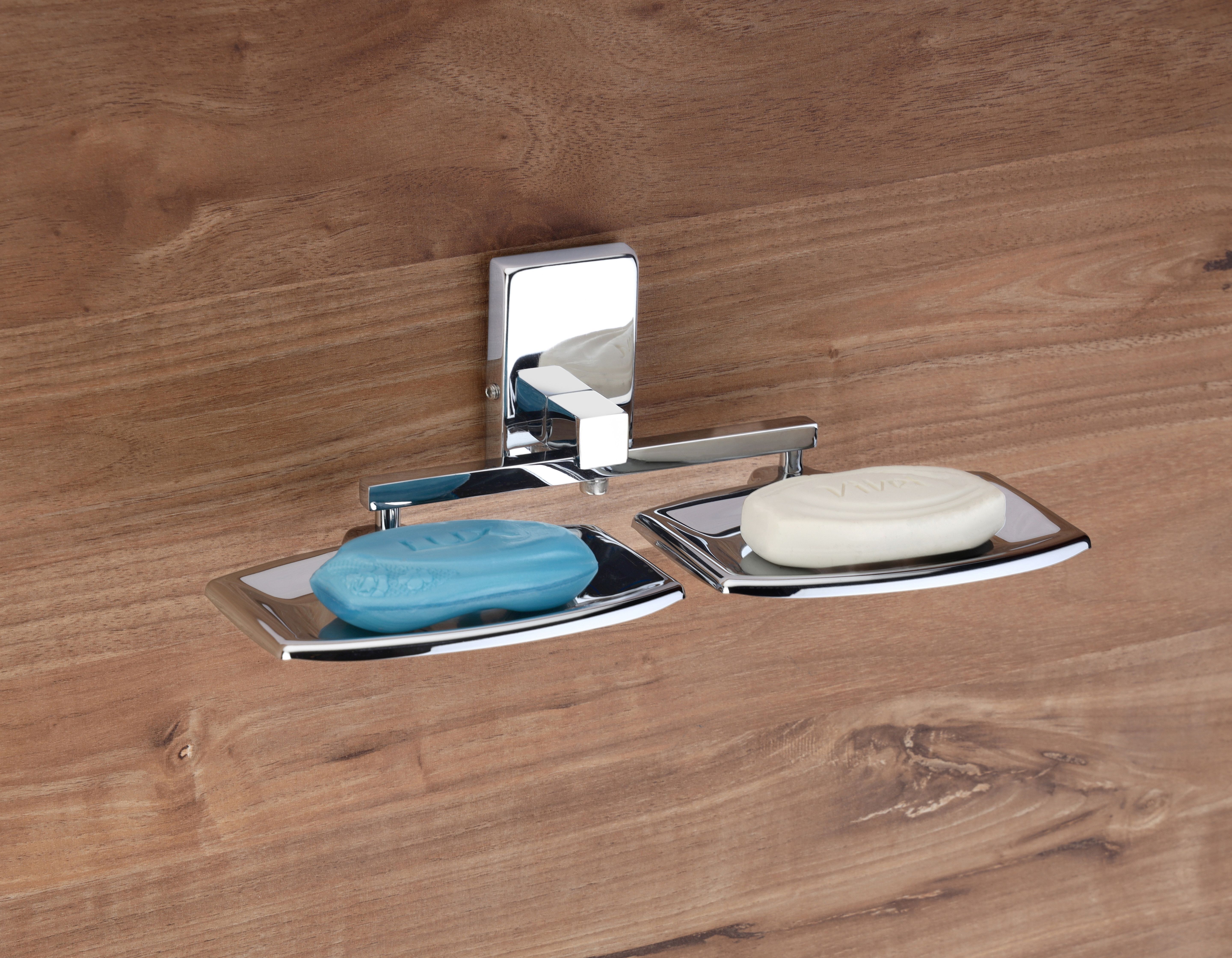 gloxy Double Soap Holder | Wall Mounted Rustproof Soap Dish for Bathroom & Kitchen Stainless Steel Toilet Paper Holder-picture-35