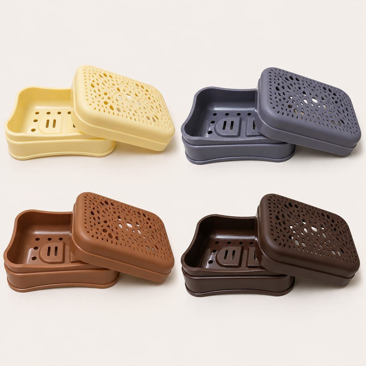 zuluova Plastic Soap Case with Drain Tray-picture-30