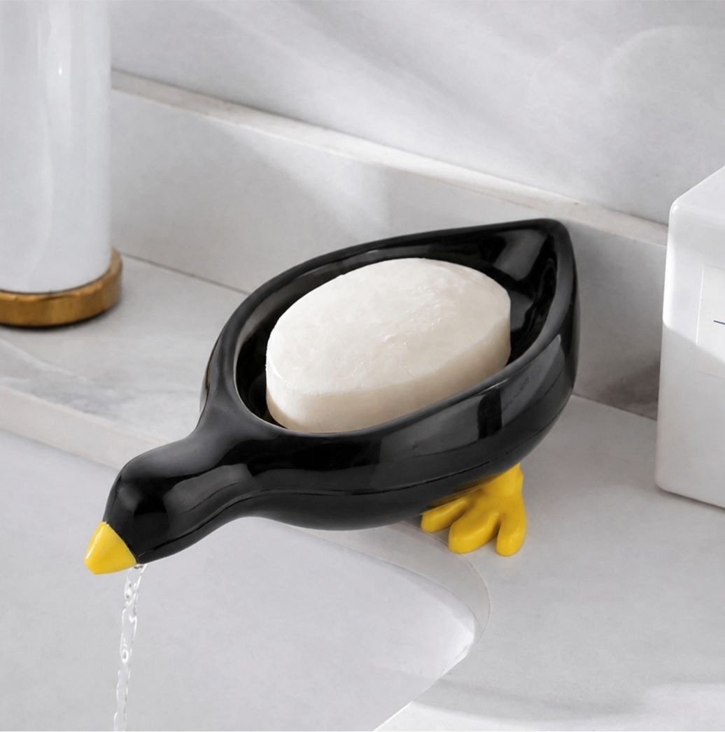 psggo mart Duck Shape Soap Holder with Drain-picture-15
