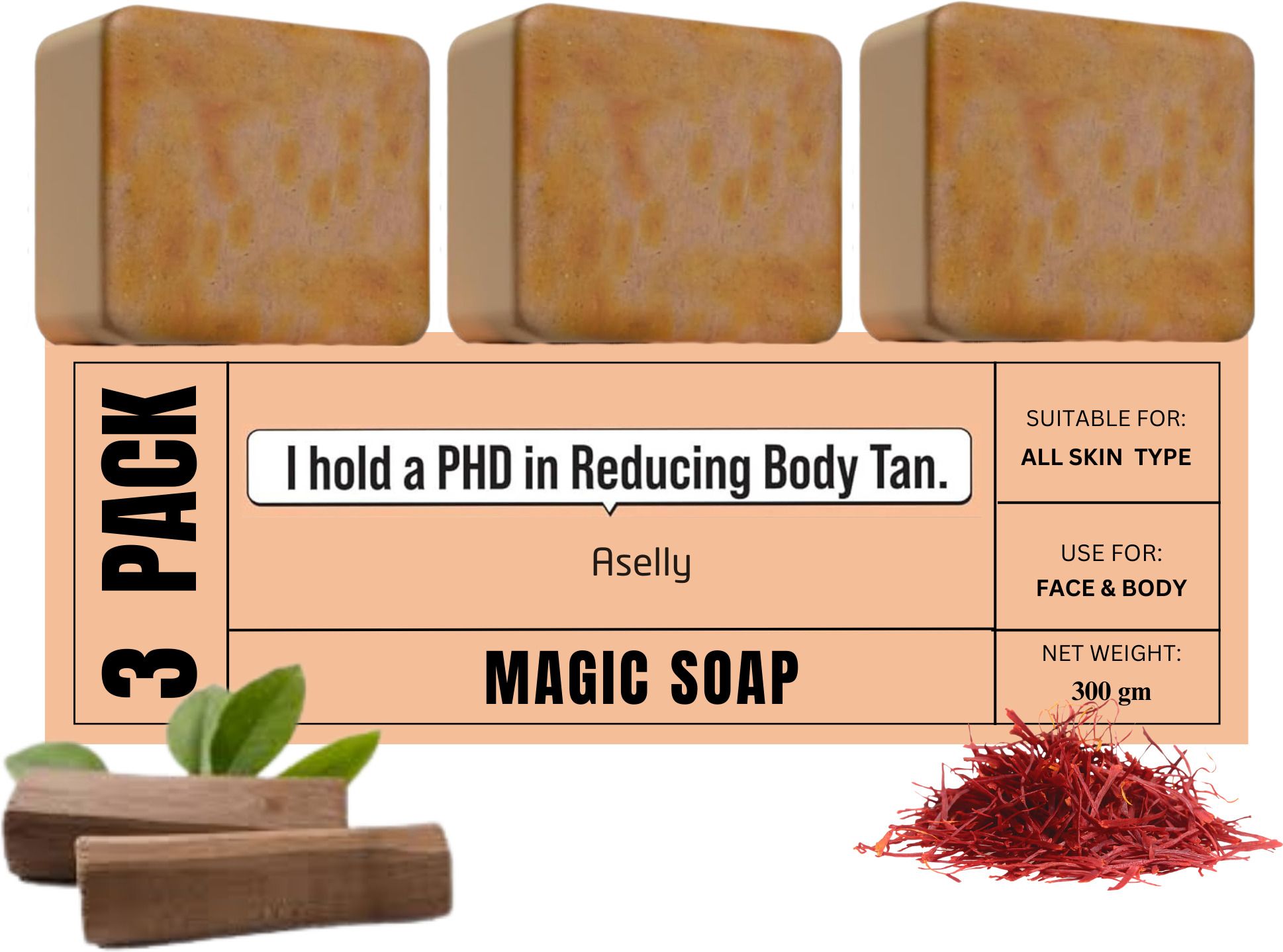 Herbal Bath Soap – Tan Removal, Brightening & Smooth Skin