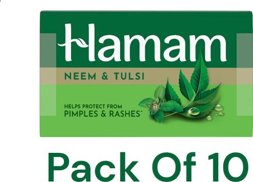 hamam Neem Soap with Neem & Tulsi,Bathing Soap e 125g pack of 10-picture-18