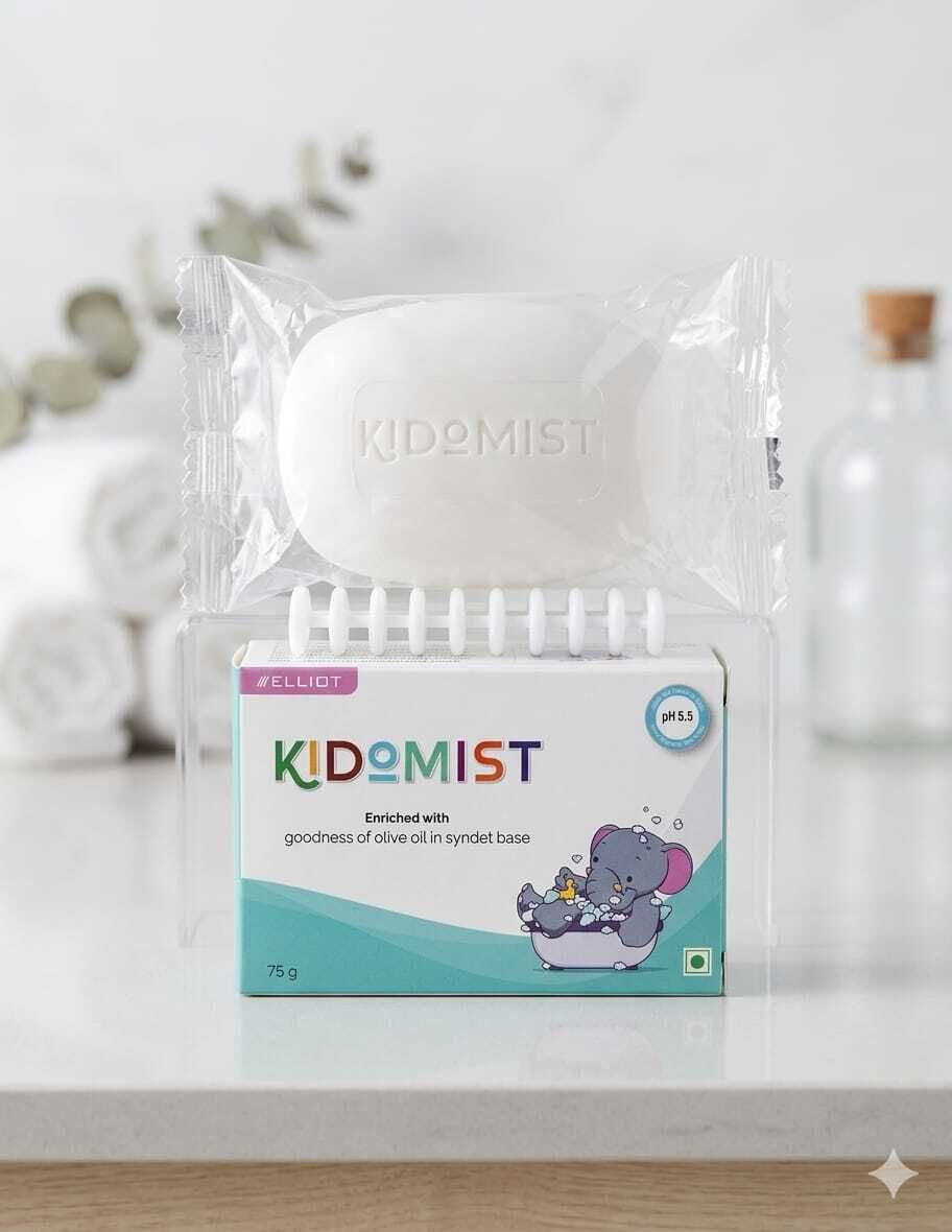 KIDOMIST GOODNESS OLIVE OIL SOAP 75GM (PACK OF 3)-image-4