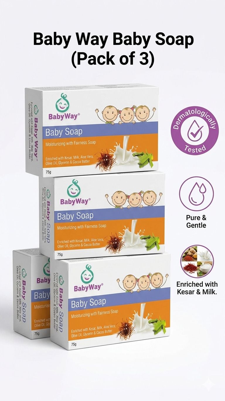 BABY CARE HERBALS BABY SOAP FOR HEALTHY SKIN PACK OF 3-image-34